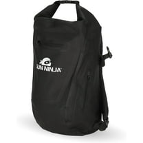 SUN NINJA Dry Bag Backpack, Waterproof Floating Drybag for Kayaking & SUP, Dry Bags Waterproof Backpack for Men & Women, Dry Sack Waterproof Bag, 20L Capacity - Black