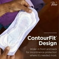thumbnail image 3 of Poise Long Length Female Incontinent Pad Long. 96 Count (4 Pack of 24 each), 3 of 11