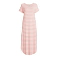 thumbnail image 3 of Time and Tru Women's Maxi Dress with Short Sleeves, 3 of 5