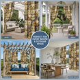 thumbnail image 5 of 2 Panels Outdoor Curtains for Patio Waterproof 54"x95" Sunflowers Weatherproof Privacy Outsides Curtains, Farmhouse Vintage Western Texas Star Plaid Grommet Thermal Drapes for Cabana Porch Pergola, 5 of 8
