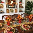 thumbnail image 3 of Thanksgiving Black Plaid Squirrel Table Runner-Cotton Linen- 120 Inch Holiday Dresser Scarves, Fall Animal Eucalyptus Sunflower Tablerunner for Kitchen Coffee/Dining Dinner Scarf Décor 13x120, 3 of 7