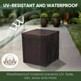 thumbnail image 4 of EHHLY Deck Box, 51 Gallon Package Bin Delivery Box for Outside Front Porch, Small Patio Outdoor Storage Boxes Waterproof, UV Resistant Plastic Resin Pool Storage Bins with lids, Brown, 4 of 10