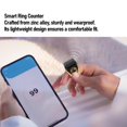 thumbnail image 3 of Smart Rings Counter, Wearable Zinc Alloy Tasbih Rings Battery Charging APP Reminder Present, IP67, for , Equantu, 3 of 7