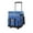Blue, variant on Fashion Insulated Rolling Coolers Bag With Retractable Handle Wheel for Outdoor Activity Picnics Camping