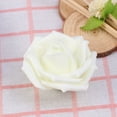 thumbnail image 4 of 100 rosas artificiales, hermosas flores decorativas para bodas, fiestas y cumpleaños (rosa, 6 cm), 4 of 7