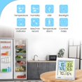 thumbnail image 4 of HODIK Refrigerator Thermometer with Alarm Fridge Freezer Thermometer, Wireless Digital Thermometer Indoor Outdoor Temperature Gauge, with 3 Adjustable Backlight for Kitchen Home Restaurant, 4 of 6