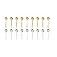 thumbnail image 1 of Cucharas De Café Acero Inoxidable 20 pzs, plata/dorado, 1 of 5