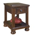 thumbnail image 1 of Ashley Furniture Porter 1 Drawer End Table in Rustic Brown, 1 of 2