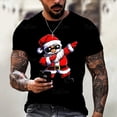 thumbnail image 2 of Camisas navideñas con estampado 3d de vacaciones para hombre, camisetas con cuello redondo, ropa de manga corta de verano para hombre, camisetas informales de gran tamaño para hombre, Top 2023, 2 of 3