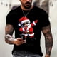 thumbnail image 2 of Camisas navideñas con estampado 3d de vacaciones para hombre, camisetas con cuello redondo, ropa de manga corta de verano para hombre, camisetas informales de gran tamaño para hombre, Top 2023, 2 of 4