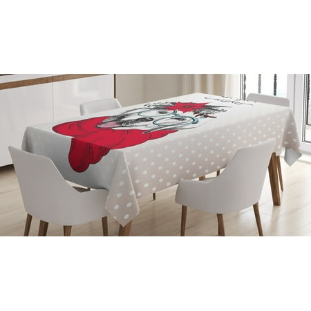 

Ambesonne Labrador Tablecloth Rectangular Table Cover Labrador Wish Words 60 x90 Multicolor