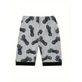 thumbnail image 3 of WIBACKER 3-12Y Little Boys Gray 2-Piece Motorcyclists Pajamas 100% Cotton Sleepwear Sets, 3 of 6