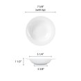 thumbnail image 2 of Excellante Color white melamine dinnerware collection 8 oz, 7 3/4" wide rim salad bowl,white, comes in dozen, 2 of 2