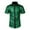 A-Green, variant on Men’s 70S Disco Shirts Button Down Sequin Shirt Short Sleeve Retro Metallic Nightclub Party Costume Shirt Tops 2024
