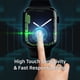 thumbnail image 4 of Protector de pantalla con forma de cúpula de cristal de 41 mm con carcasa metálica para Apple Watch 7 y 8, 4 of 6