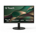 thumbnail image 1 of Monitor LED Q-touch 22 Pulgadas Resolución 1680 x 1050 HD HDMI VGA 60Hz 5ms Negro, 1 of 6
