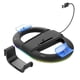 thumbnail image 1 of Gamepad Holder for PS5Slim Game Console Universal Model with Ambient Light Ring Upright Stand Block with Headset Hanger,B, 1 of 5