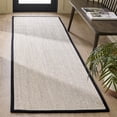 thumbnail image 3 of Safavieh Natural Fiber Kentigern Solid Runner Rug, Marble/Black, 2'6" x 14', 3 of 13