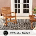 thumbnail image 6 of Nicole Miller New York Patio Country Danica Transitional Geometric Indoor/Outdoor Area Rug, Black/Grey, 6'6"x9'2", 6 of 7