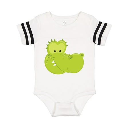 

Inktastic Cute Alligator Head Gift Baby Boy or Baby Girl Bodysuit