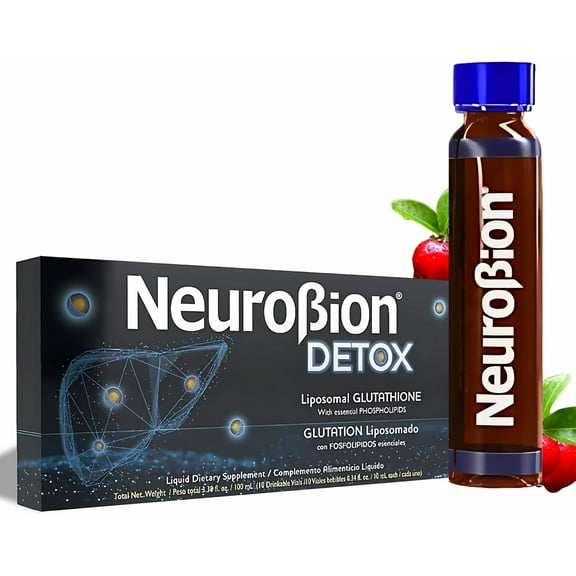 Neurobion Detox Liposomal Glutathione Liquid Essential Phospholipids Supplement Antioxidants Immune System 10 Vials
