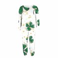 thumbnail image 5 of CLOISE Women Sleepwear Pajamas Set Plus Size St Patricks Day Pjs Sets Long Sleeve Tops and Pant Green Leaves Lounge Set 2 Piece Pajamas Green, 5 of 6