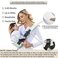 thumbnail image 2 of Shiaon Toddler Sling Carrier Lightweight Baby Carrier Baby Hip Carrier con Hip Seat Carrier para niños pequeños, Baby Sling Carrier Toddler Carrier Slings Carrying Más de 60 lbs, Mint Green, 2 of 3