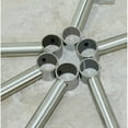 thumbnail image 3 of 2x 2 Unids Armario de material acero Inoxidable Tubería Palanca Varilla Tenedor Socket Closet Palanca Soporte Barra de Cortina Soportes perfecl  Soporte de tubo para armario, 3 of 8