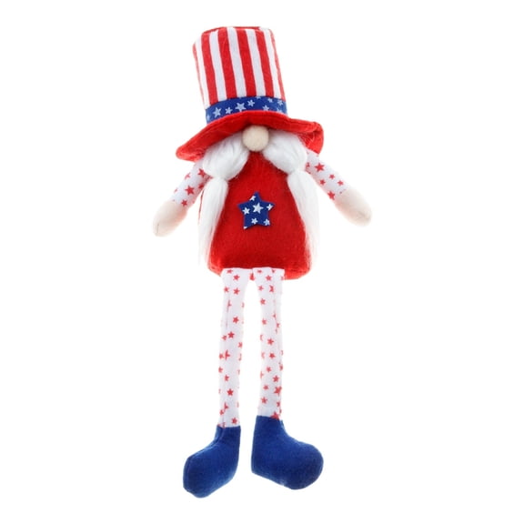 Clearance Under $5 Boovnll 4th of July Patriotic Gnomes Decorations, Cute Handmade Plush Swedish Tomte Gnomes Ornaments for Memorial Day Gifts, Patriotic Party Decor, 4th of July Decorations
