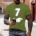 thumbnail image 1 of Tops para hombre, blusas y camisas de manga corta con cuello redondo para hombre, jersey informal con cuello redondo estampado para hombre, pantalones cortos deportivos para fitness, blusa de poliéste, 1 of 5