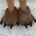 thumbnail image 5 of XIMIN Halloween Slippers Soft Plush Home Slippers for Kids Boys Cute Animal Tiger Costume Paw Claw Shoes Non Slip Funny House Shoes Warm Indoor Outdoor Cartoon Slipper, 5 of 6