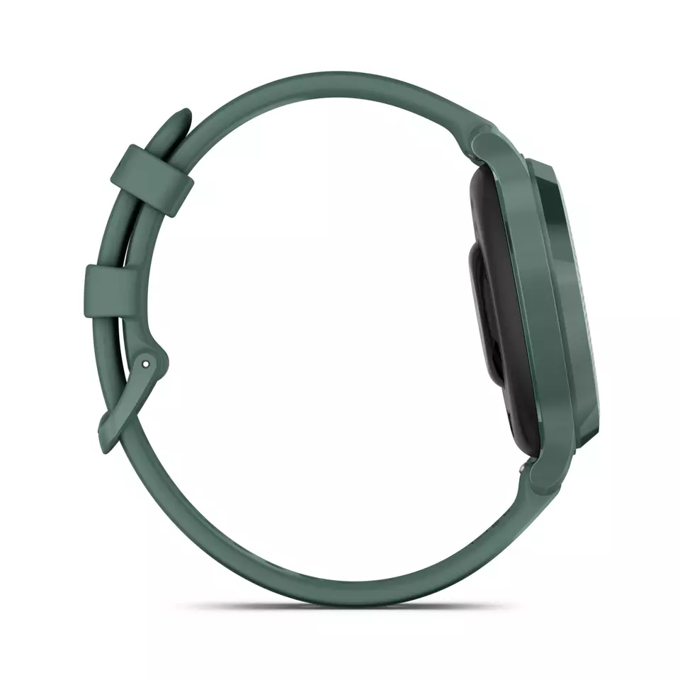 Garmin Lily 2 Active 38 mm Women Stylish GPS Smartwatch Jasper Green w Black EarBuds
