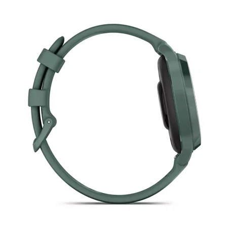 Garmin Lily 2 Active 38 mm Women Stylish GPS Smartwatch Jasper Green w Black EarBuds