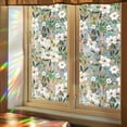 thumbnail image 4 of Norbi Flower Window Privacy Film Floral Decorative Stained Glass Window Film Static Cling Non-Adhesive Frosted Window Sticker Removable Static Cling Stickers for Room 16.93x39.37 in, 4 of 5