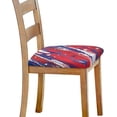 thumbnail image 4 of Star Stripe Single Square Chair Cushion Cover Practical Dining Chair Seat Cushion Slipcover Durable Office Chair Seat Cover Banquet High Chair Seat Cushion Covers, 4 of 5