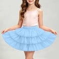 thumbnail image 6 of hoksml Girls Back to School Tiered Ruffle Skirt, Elastic Waist Layered Mini Skirt with Built-in Shorts for Kids, 6 of 9