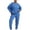 Blue 22, variant on Women Casual 2 Piece Outfit Plus Size Lounge Sets Long Sleeve Sweatsuits & Sweatpants Tracksuit Sets