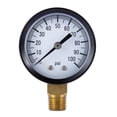 thumbnail image 1 of Medidor de presión de aire de 100 PSI 025 pulgadas manómetro hidráulico, 1 of 6