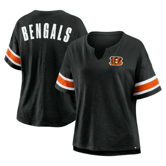 Women's Fanatics Black Cincinnati Bengals Redzone Curl Route T-Shirt