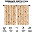thumbnail image 2 of Blackout Kids Curtains,Orange Cow Heart Pattern Childrens Insulated Curtains Set Of 2,Bedroom Essentials,Toddler Room Decor 52x84in(132x213cm), 2 of 5