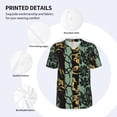 thumbnail image 3 of KLL Lilies Flowers for Men's Baseball Shirts,Short Sleeve Casual Shirts Button Down Shirt for Men Beach Summer Wedding Shirt-Medium, 3 of 7
