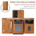 thumbnail image 2 of Back Wallet Case for Samsung Galaxy A53 5G, Detachable Card Slots Holder Kickstand Magnetic Closure Cover with Premium PU Leather Soft Silicone Shockproof Drop Resistant Protective Case,Brown, 2 of 10
