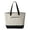 Natural/ Black, variant on 18.6L Canvas Zipper Tote Bag, Style Q1300