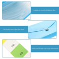 thumbnail image 3 of Accordion File Folder PP Sky-Blue for Pet Use with Multi-Pocket Storage, 3 of 5