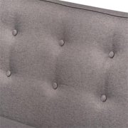 Allora Modern L-Shape Gray Wood Dining Corner Sofa Bench, Gray (Set of 2)