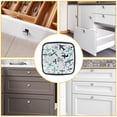 thumbnail image 6 of 4 Pcs Cabinet Handle Drawer Pulls Cartoon Plane Pattern Knobs with Screws Square Furniture Office Cabinet Knob Decoration, 6 of 7
