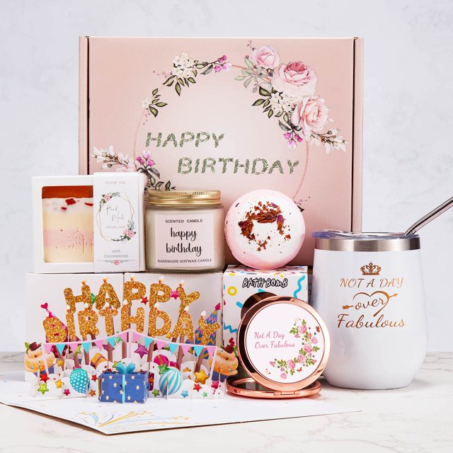 Set de regalo Uwingess Happy Bath para mujer con botella de 350 ml y más