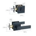 thumbnail image 4 of Design House Karsen Modern 2-Way Entry Door Lever and Single Cylinder Deadbolt in Matte Black, 4 of 5