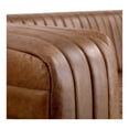 thumbnail image 6 of Moe's Home Collection Castle Top-Grain Leather Upholstered Sofa in Light Brown, 6 of 8