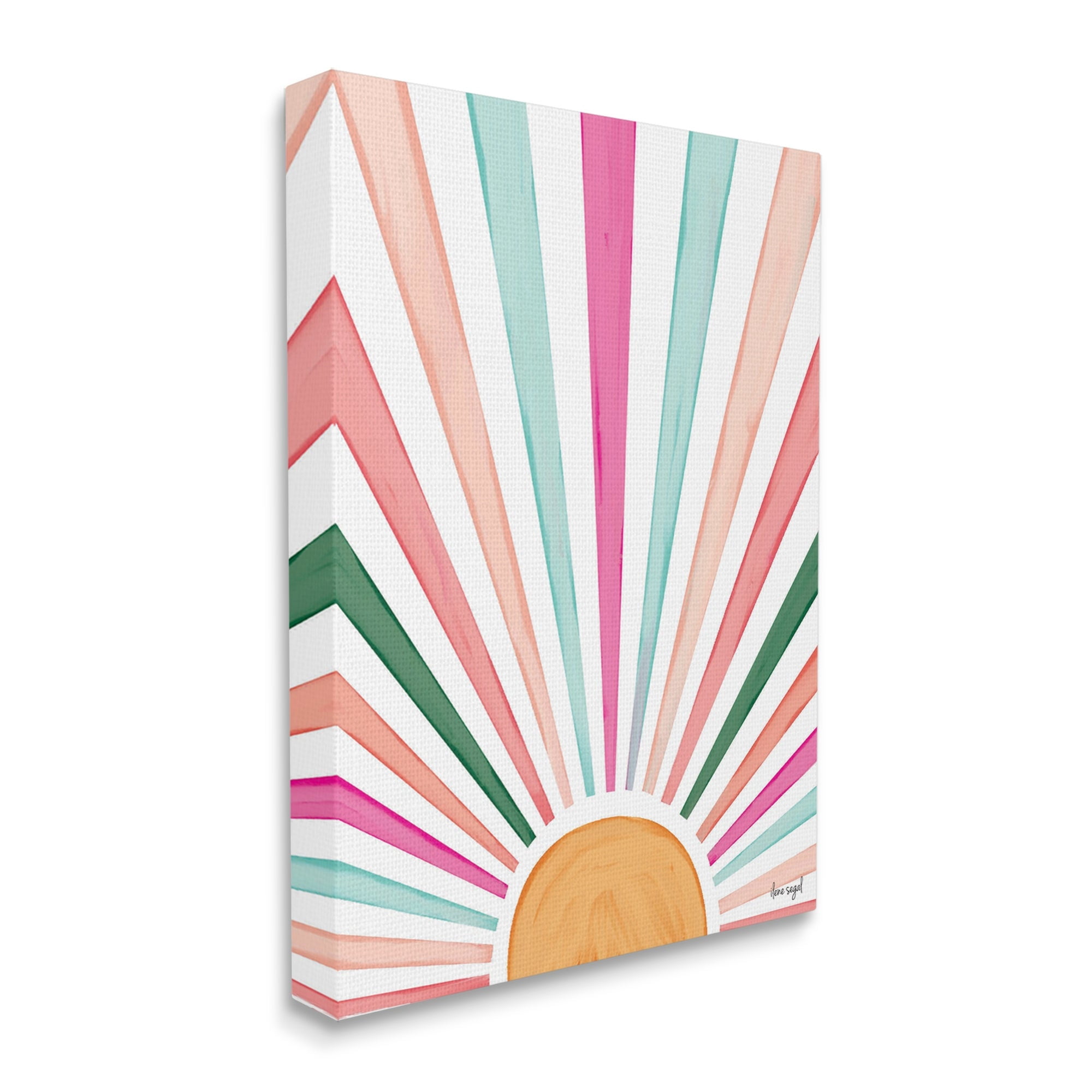 Stupell Industries Whimsical Sun Rays Shining Playful Nature Painting Graphic Art Gallery Wrapped Canvas Print Wall Art, Design by Ilene Segal